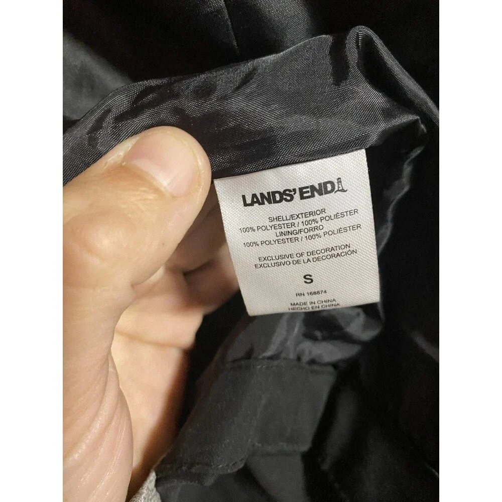Land’s End Women’s Small 3-in-1 Coat Black - Picture 4 of 7